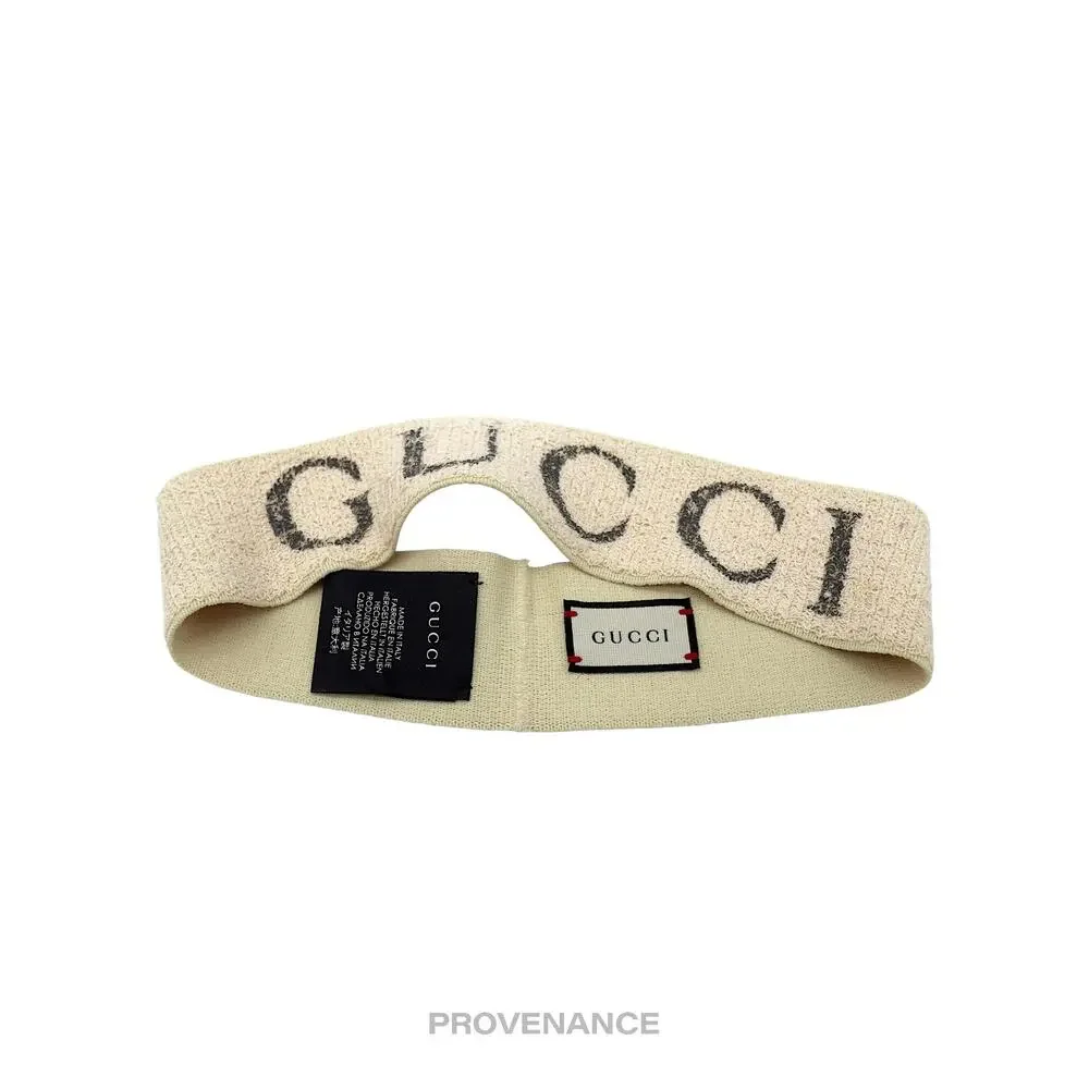 🔴 Gucci Logo Headband - Off-White - Picture 3 of 3